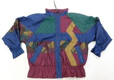 Rare Vtg Komitor Abstract Color Block Windbreaker Jacket 90s Multicolor 18w/20w