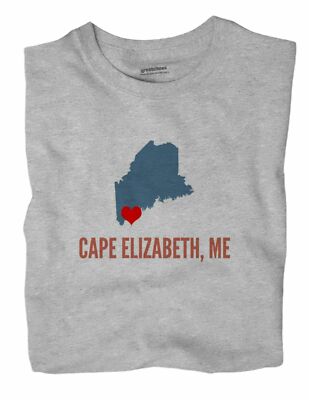 Cape Elizabeth Maine ME T-Shirt HEART