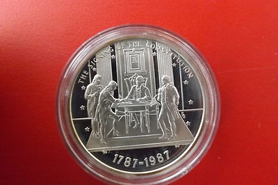 *USA-Silbemedaille 1987 PP ca.24 g.*Bicentennial of the US Constitution(Schub14)