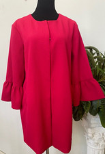 Nwt Elle Women’s Pink 100% Polyester Long Blazer Jacket Top Size Xxl, $99