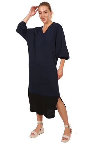 Ladies Long Maxi Lounge Night Dress Nighty Fit length Midi Cotton Dress