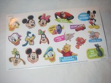 DISNEY MOVIE CLUB EXCLUSIVE STICKER SHEET MICKEY MINNIE POOH 2013-15 LOT OF 4