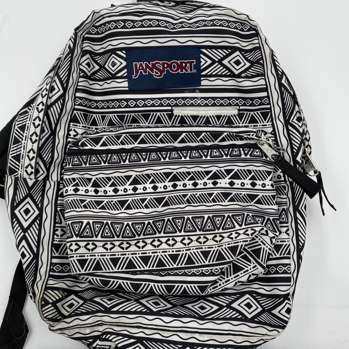 digibreak jansport backpack JANSPORT DIGIBREAK BACK PACK BLACK WHITE JAZZY GEO