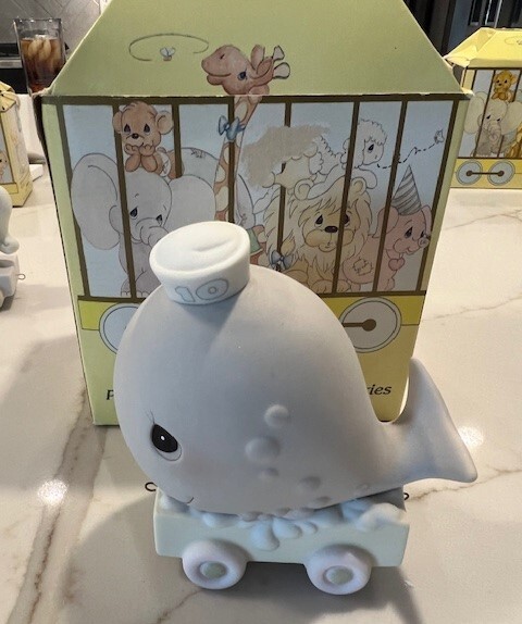 Precious Moments Porcelain Birthday Train Figurine For Ten Year Old
