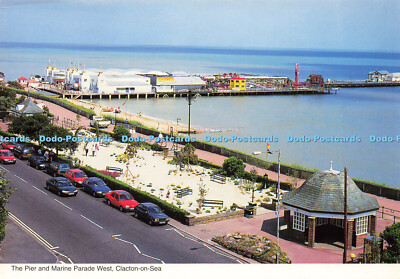 D159190 Clacton on Sea. The Pier and Marine Parade West. Shoreline Karten. Dennis