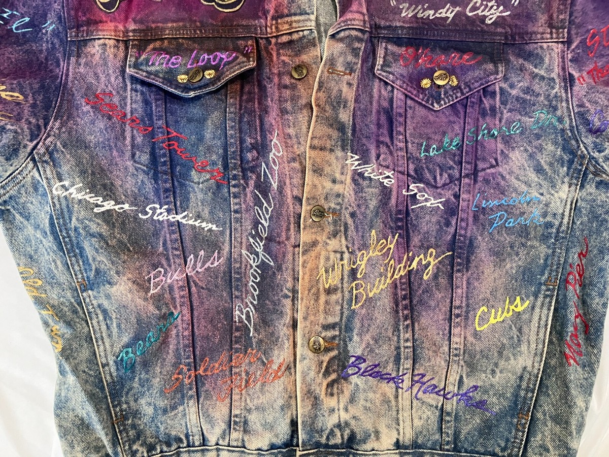 RARE Vintage 1987 Tony Alamo Denim Jacket Hand Painted RARE Vintage 1987 Tony Alamo Denim Jacket Hand Painted