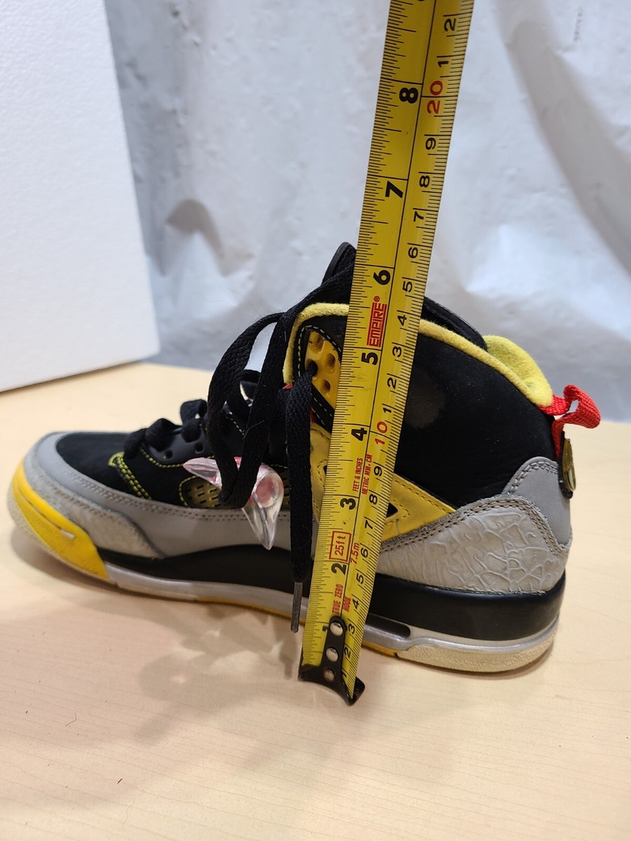 Nike Air Jordan Spizike 317321-050 Black Gray Yellow Red