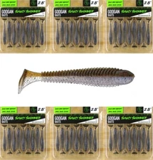 (6) Packs Of 9 Googan Saucy Swimmer 2.8" Swimbaits Goby Brand New