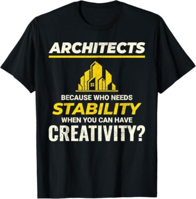 Architect Gift Architecture Architectural Building Drafting Construction T-Shirt