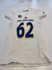 Game Worn Used adidas San Jose State Spartans SJSU Football Jersey XL 3 #62