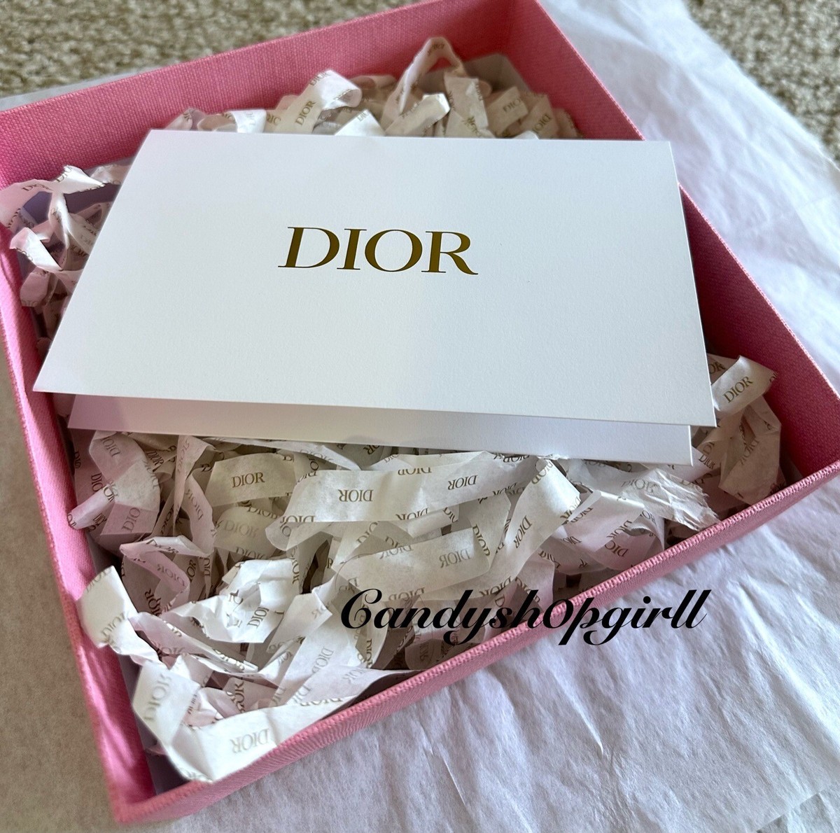 New DIOR White/Pink Gift Box | eBay