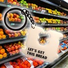 Let's Get This Bread - Oversized Bread Tag Novelty Keychain — photo 1