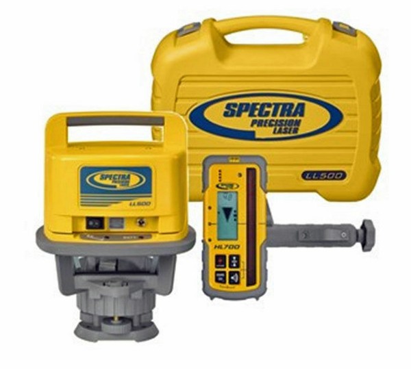 Spectra Precision LL500 Rotary Laser Level With Hl700 Receiver for sale