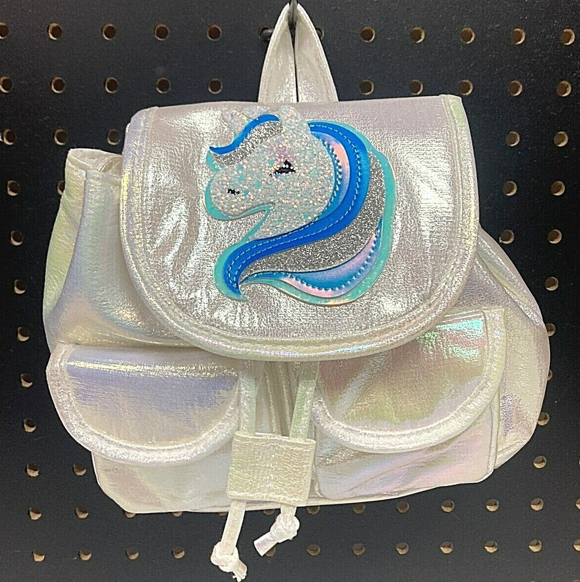 Small iridescent backpack clearance