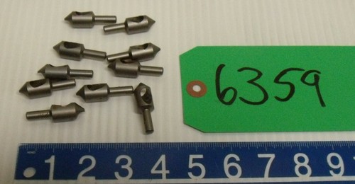 10 pcs. 60 deg. - Weldon/Deburring Tools Unfinished 1/2" Body - 1/4" Shank