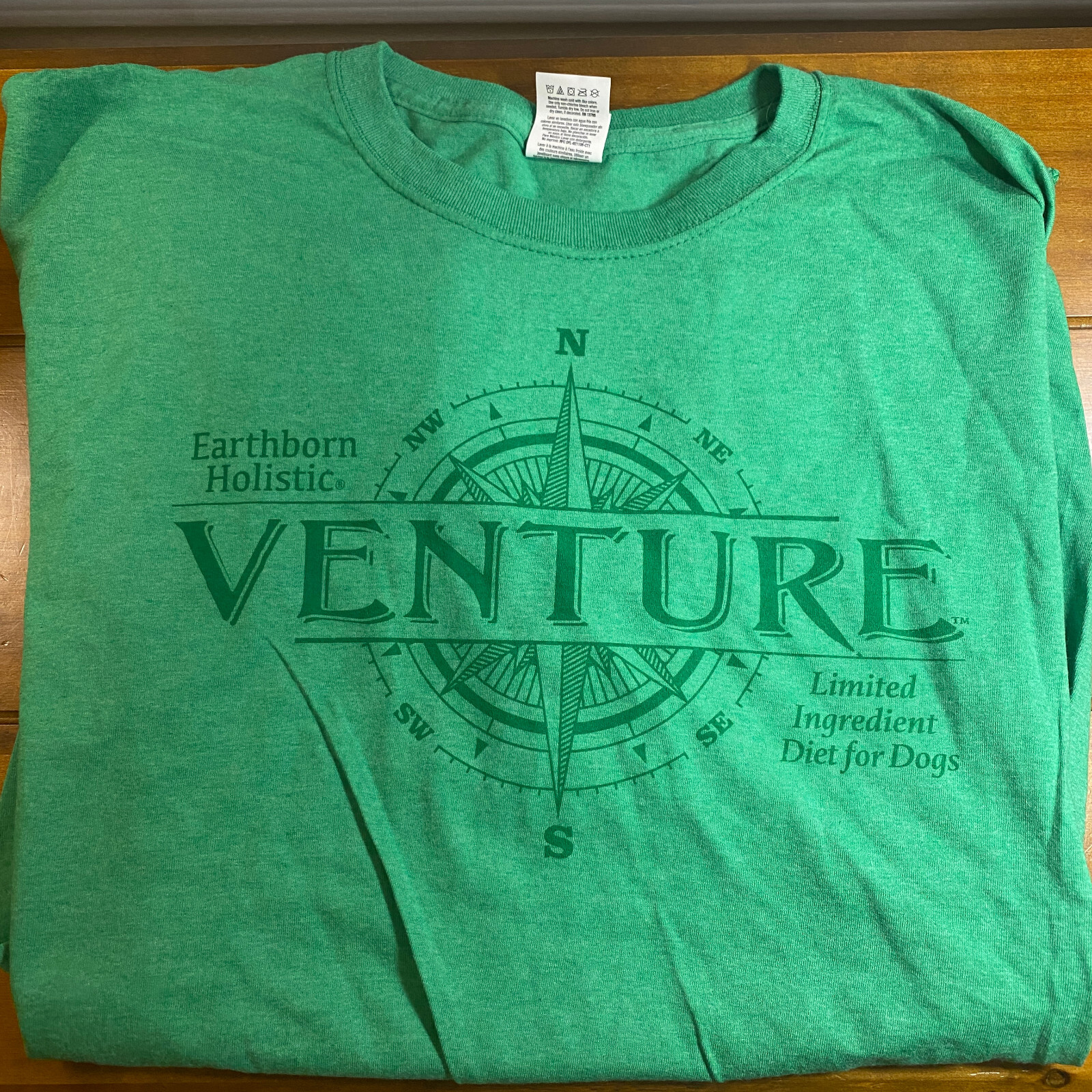 Venture Green T Shirt L Fruit Loom Cotton