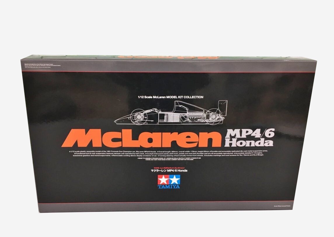 TAMIYA 1/12 McLAREN HONDA MP4/6 Ayrton Senna/G. Berger #89721