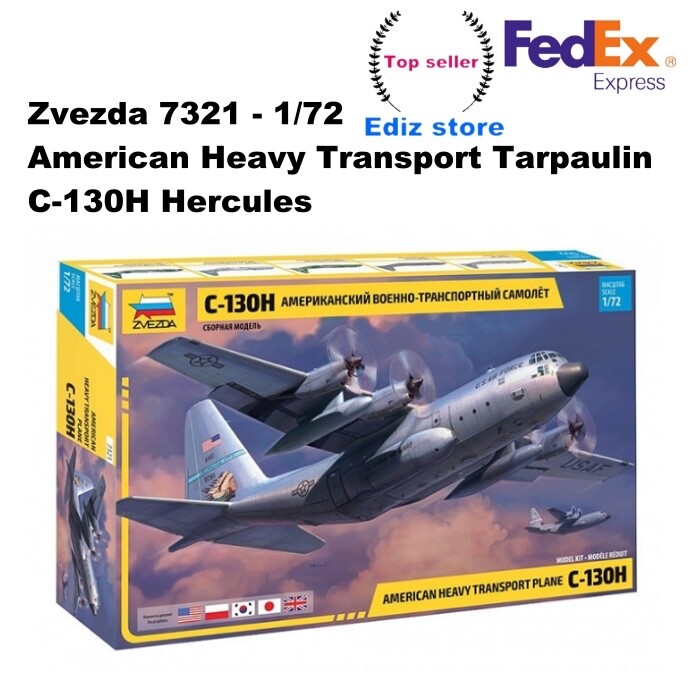 C-130H Hercules - American Heavy Transport Plane - ZVEZDA 7321