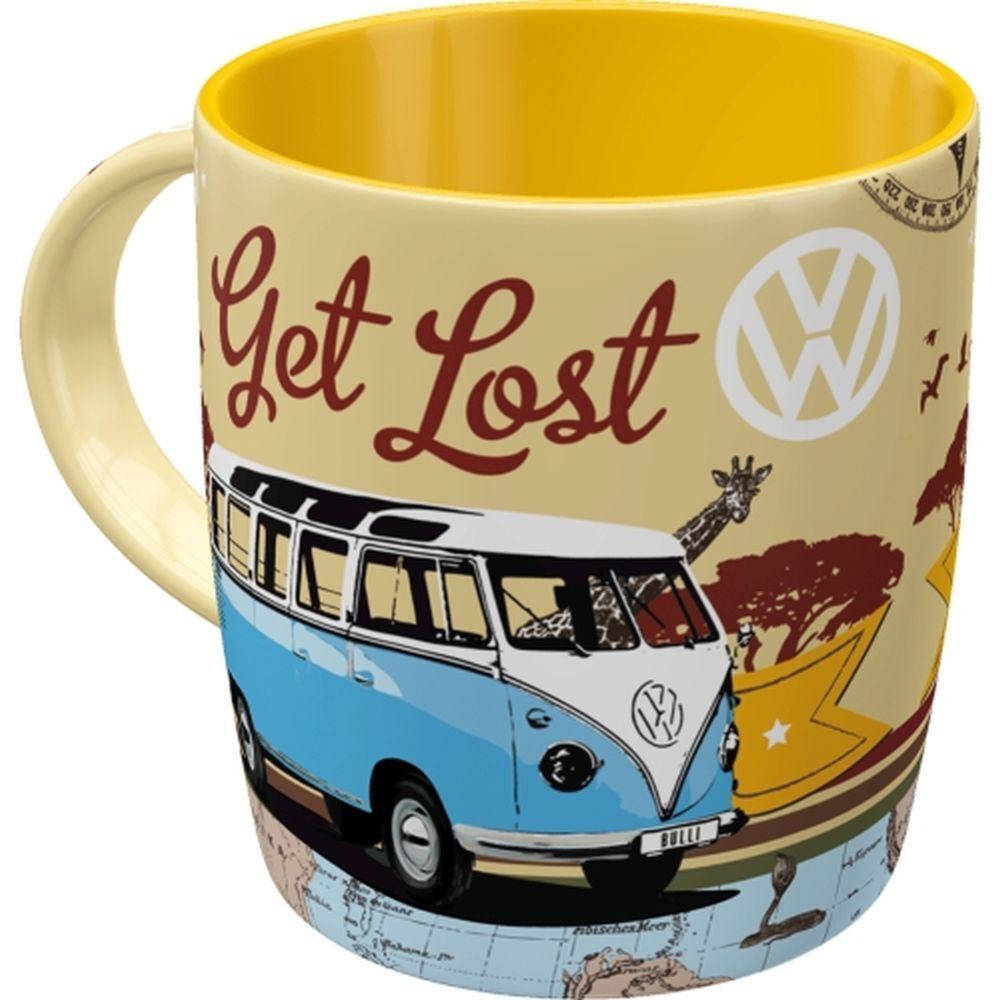 Nostalgic-Art - Ceramic Coffee Tea Mug Cup 11oz - VW Bulli Let's Get Lost