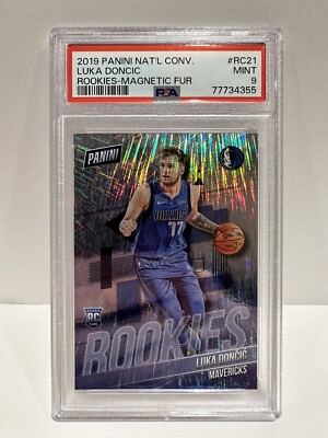 LUKA DONCIC RC 2019 PANINI THE NATIONAL MAGNETIC FUR ROOKIE SP /99