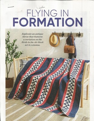 E0541  FLYING IN FORMATION QUILT PATTERN/INSTRUCTIONS