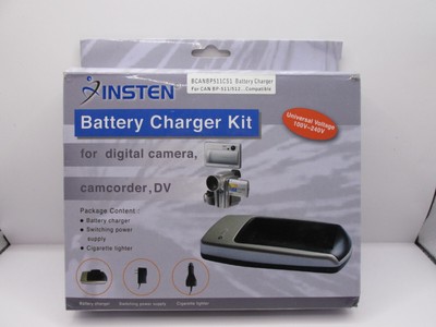 INSTEN Battery Charger Kit for Digital Camera, Camcorder, DV
