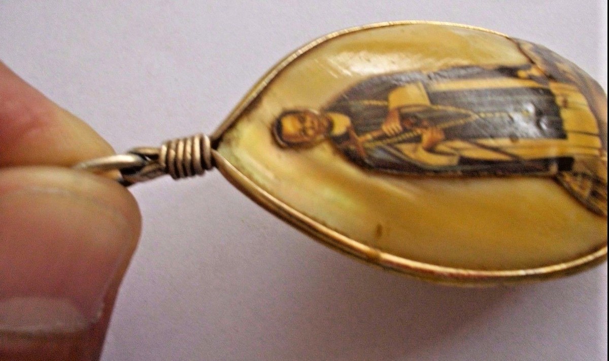 Pendentif Nacre Vierge De Guadalupe Et Saint Martin De Porres - Fait Main Pérou