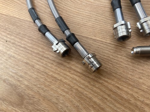 TAROX STAHLFLEX BREMSLEITUNGEN 4 LEITUNGEN FÜR AUDI TT Mk1 3.2 V6 COUPE BRÄTER - Bild 5 von 6