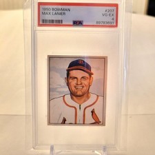 1950 Bowman - Max Lanier #207 Copyright (RC)