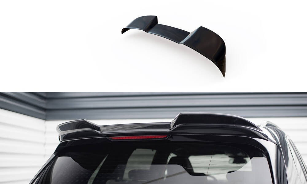 Spoiler Cap 3D Maxton pour BMW X5 M F95 noir brillant