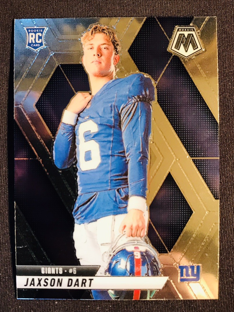 2025 Mosaic Football Jaxson Dart Base Rookie Variation RC #288 New York Giants
