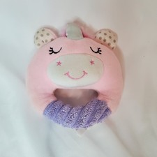Spark Imagine Unicorn Plush Rattle Ring Toy Baby Infant Pink Purple