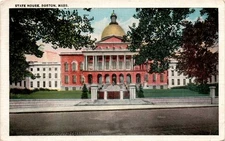 STATE HOUSE, BOSTON, MASS, TICHNOR BROS., INC., CAMBR Postcard
