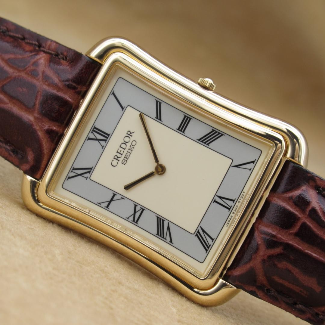 Seiko Credor 9300-5480 14K Gold Case Watch | eBay