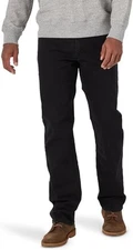 Wrangler Authentics Men's Regular Fit Comfort Flex Waist Jean Black 38W x 29L