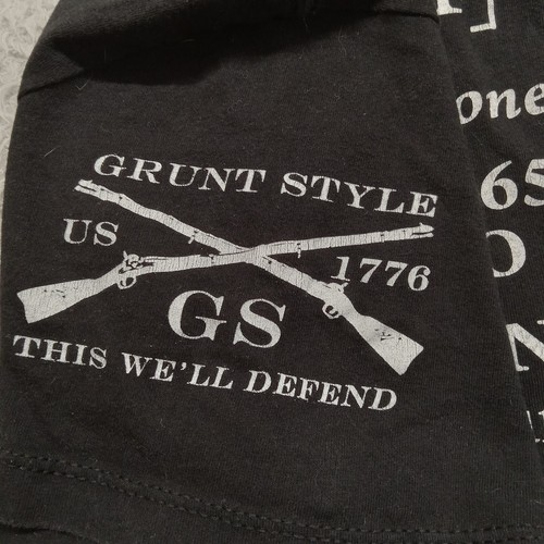 Grunt Style T Shirt L Women's Mom This We'll Defend Black - Picture 3 of 5