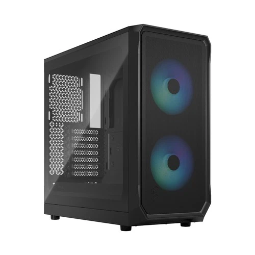 Fractal Design Focus 2 PC Black ATX micro ATX Mini-ITX Steel Tempered glass Mult