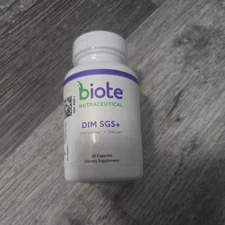 Sealed Biote Nutraceuticals DIM SGS + Hormone + Detox  60 Caps  Exp 03/2026