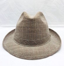 Vintage Adam Fedora Hat - Beige/Tan - Size Medium 7 - 7 1/8
