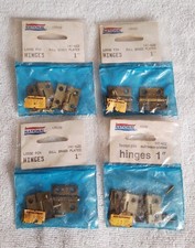 NEW National Hardware VTG V508 Loose Pin Hinges 1" Dull Brass Plated - Lot of 4