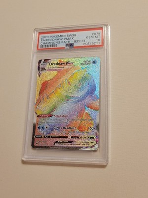 Drednaw VMAX - Pokemon SWSH Champion's Path #75 - Full Art - Gem Mint PSA 10