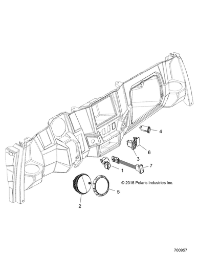 Polaris Cluster Assembly, Genuine OEM Part 3280679, Qty 1 - Picture 3 of 3