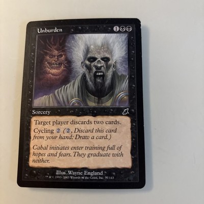 Unburden Scourge Magic The Gathering MTG English