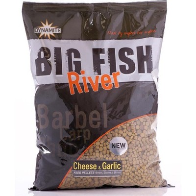 Dynamite Baits Big Fish River Cheese & Garlic 1,8kg Pellets 4/6/8MM