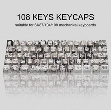 GMKWTL PBT Anime Keycaps 108 Keys XVX Japanese Custom Backlit Keycaps OEM Pro...
