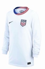 NIKE USMNT YOUTH SIZE XL HOME LONG SLEEVE JERSEY 2024-2025 NEW FREE SHIPPING