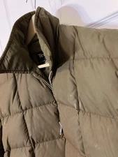 Tempco Mens Sz XL Goose Down Double Sided Quilted Jacket Green 50