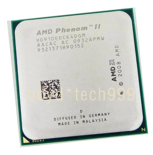 AMD Phenom II X4 910E HD910E0CK4DGM CPU Quad-Core 2.6 GHz AM2+/AM3 Processors - Image 4 of 4