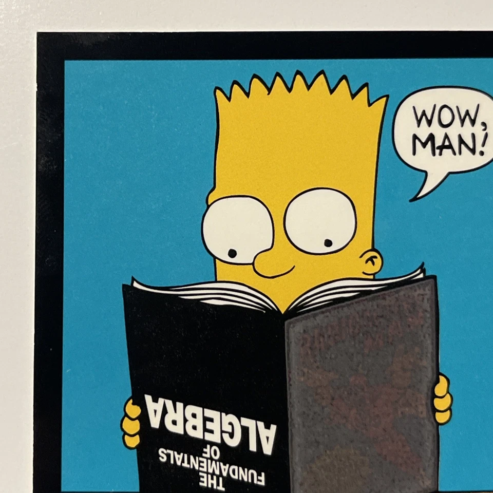 1994 Skybox The Simpsons Series II Disappearing Ink Bart Simpson Insert Card#D4 - Image 2 of 4