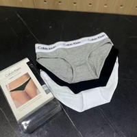 Calvin Klein Ladies 3 Pack Bikini Briefs Underwear Womens Knickers Panties Box